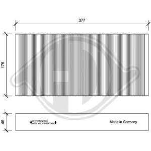 DIEDERICHS DCI0152 - Filter, Innenraumluft