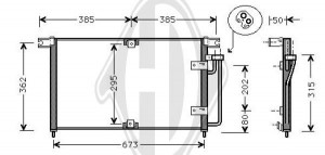 DIEDERICHS DCC1492 - Kondensator, Klimaanlage
