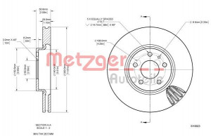 METZGER 6110923 - Bremsscheibe