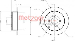 METZGER 6110343 - Bremsscheibe