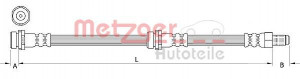 METZGER 4111034 - Bremsschlauch