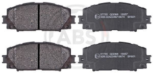 A.B.S. 37755 - Bremsbelagsatz, Scheibenbremse
