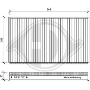 DIEDERICHS DCI1122 - Filter, Innenraumluft