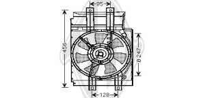DIEDERICHS DCL1018 - Lüfter, Klimakondensator