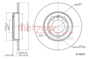 METZGER 6110241 - Bremsscheibe
