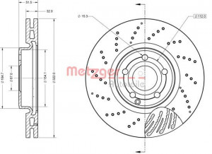 METZGER 6110867 - Bremsscheibe