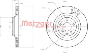 METZGER 6110437 - Bremsscheibe