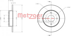 METZGER 6110220 - Bremsscheibe