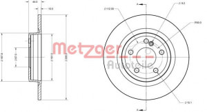 METZGER 6110732 - Bremsscheibe