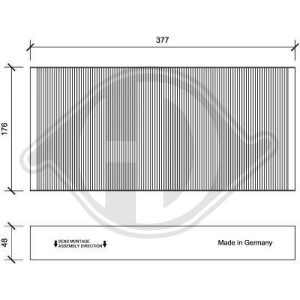 DIEDERICHS DCI1152 - Filter, Innenraumluft