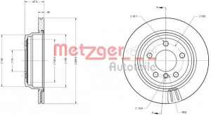 METZGER 6110744 - Bremsscheibe
