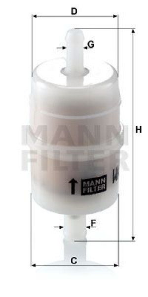 MANN-FILTER WK32/6 - Kraftstofffilter
