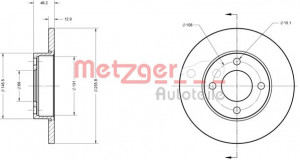 METZGER 6110254 - Bremsscheibe