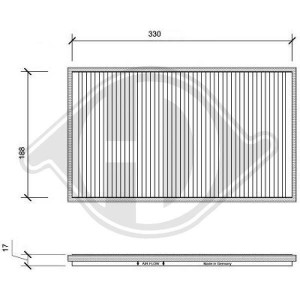 DIEDERICHS DCI1002 - Filter, Innenraumluft