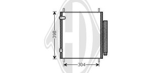 DIEDERICHS DCC1716 - Kondensator, Klimaanlage