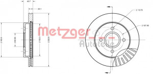 METZGER 6110157 - Bremsscheibe