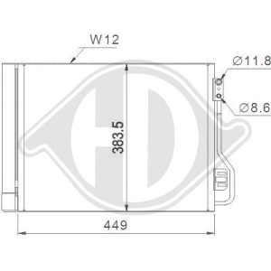 DIEDERICHS DCC1686 - Kondensator, Klimaanlage