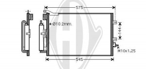 DIEDERICHS DCC1765 - Kondensator, Klimaanlage