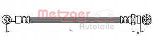 METZGER 4111030 - Bremsschlauch
