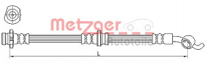 METZGER 4110391 - Bremsschlauch