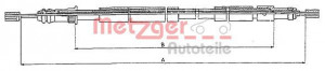 METZGER 10.6026 - Seilzug, Feststellbremse