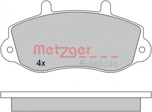 METZGER 1170553 - Bremsbelagsatz, Scheibenbremse