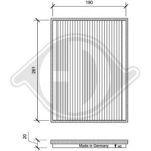 DIEDERICHS DCI0157 - Filter, Innenraumluft