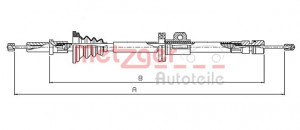 METZGER 10.8062 - Seilzug, Feststellbremse