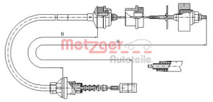 METZGER 1172.3 - Seilzug, Kupplungsbetätigung