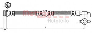 METZGER 4110871 - Bremsschlauch
