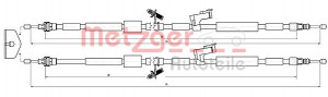 METZGER 10.5452 - Seilzug, Feststellbremse