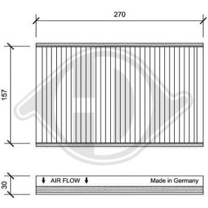 DIEDERICHS DCI1188 - Filter, Innenraumluft
