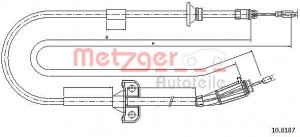 METZGER 10.8187 - Seilzug, Feststellbremse