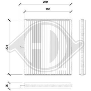 DIEDERICHS DCI0841 - Filter, Innenraumluft