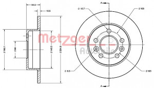 METZGER 6110273 - Bremsscheibe