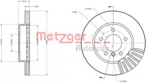 METZGER 6110149 - Bremsscheibe