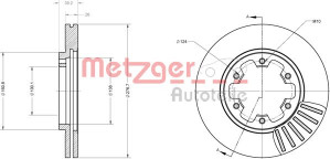 METZGER 6110357 - Bremsscheibe
