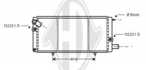 DIEDERICHS DCM2730 - Kühler, Motorkühlung