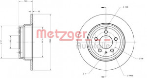 METZGER 6110268 - Bremsscheibe
