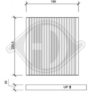 DIEDERICHS DCI1102 - Filter, Innenraumluft