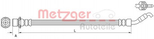 METZGER 4111511 - Bremsschlauch