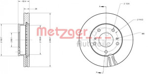 METZGER 6110702 - Bremsscheibe