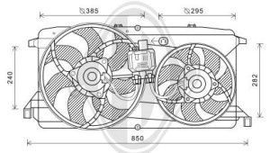 DIEDERICHS DCL1298 - Lüfter, Motorkühlung