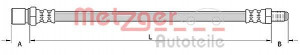 METZGER 4110748 - Bremsschlauch
