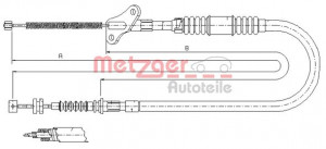 METZGER 17.2722 - Seilzug, Feststellbremse