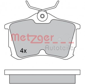 METZGER 1170435 - Bremsbelagsatz, Scheibenbremse