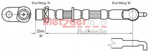 METZGER 4110007 - Bremsschlauch