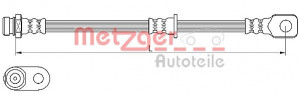 METZGER 4110636 - Bremsschlauch