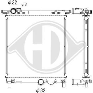 DIEDERICHS DCM3903 - Kühler, Motorkühlung