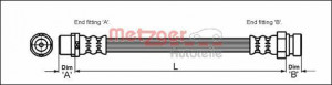 METZGER 4110348 - Bremsschlauch